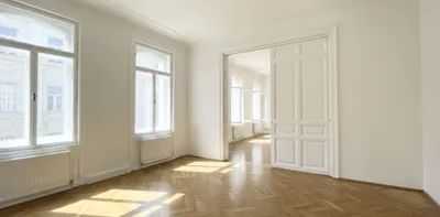 Unbefristet im Diplomatenviertel! Repräsentative 5-Zimmer-Stilaltbau-Wohnung mit zwei kleinen Balkonen beim Arenbergpark - Photo 2
