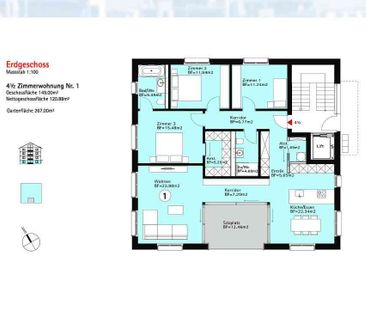 4.5 Zimmer, 121 m², EG - Foto 5