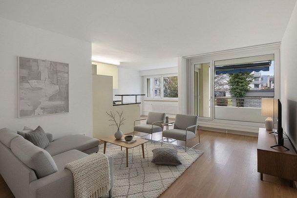 3.5-Zimmer-Wohnung im Erdgeschoss an zentraler Lage in Burgdorf - Photo 1