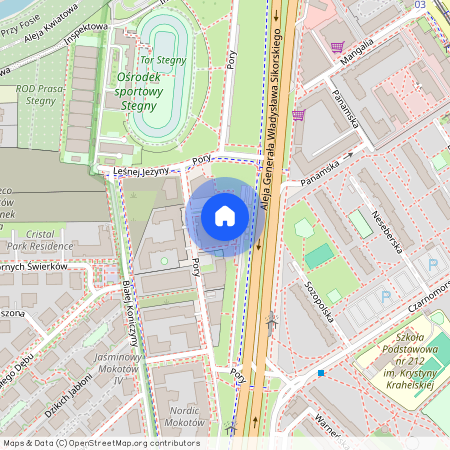 Warszawa Mokotów, Aleja gen. Władysława Sikorskiego