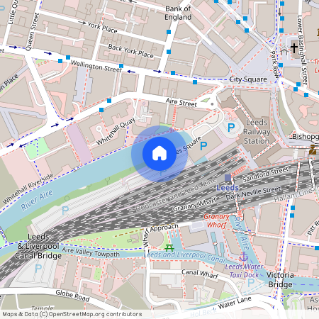 Whitehall Quay, Leeds, West Yorkshire, UK, LS1