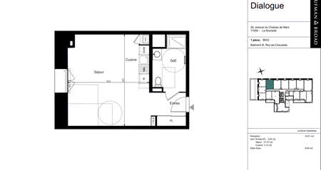 Sans frais d'agence, ni garant, T1 La Rochelle - Photo 5