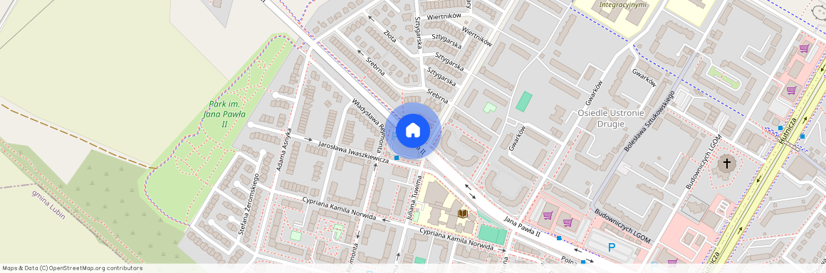 ul. Jana Pawła II, Lubin, lubiński, dolnośląskie