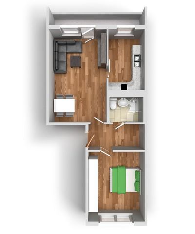 2-Raum-Wohnung Heidekrautweg 1 - Photo 5