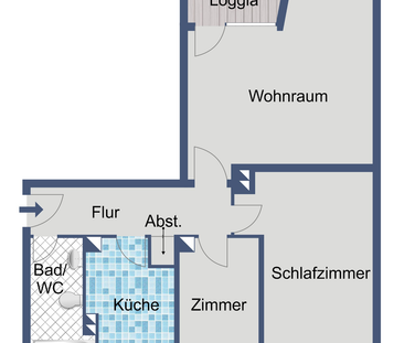 Helle 3-Zimmer-Wohnung mit Balkon und Keller kurzfristig frei - Photo 4