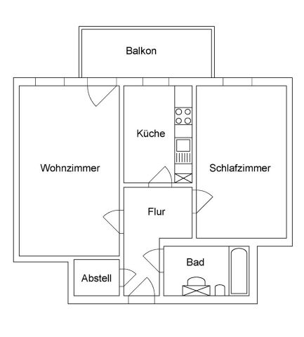 Energieausweis A - sonnige 2RW im Schlosscarrée - Photo 4