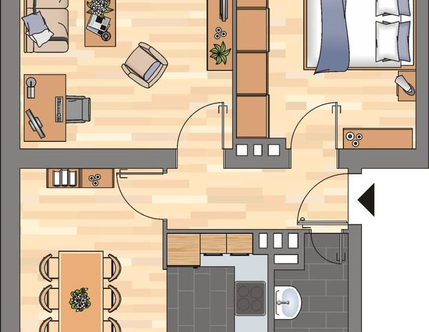 2-Zimmer-Wohnung in Kiel - Foto 1