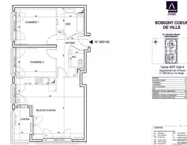 location Appartement T3 DE 61.5m² À BOBIGNY - Photo 1