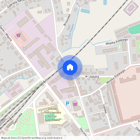 ul. Brzozowa, Sulechów, Sulechów, zielonogórski, lubuskie