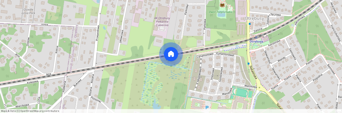 ul. Cynamonowa, Otrębusy, Brwinów, pruszkowski, mazowieckie