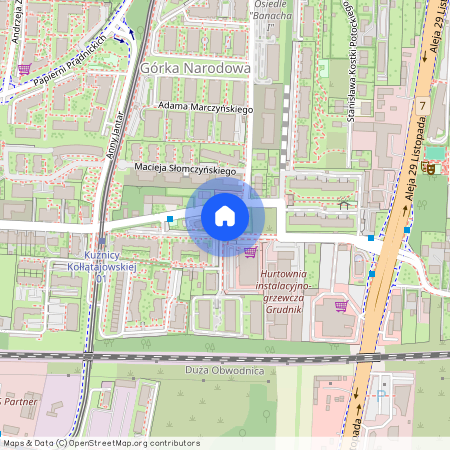 ul. Kuźnicy Kołłątajowskiej, Górka Narodowa, Prądnik Biały, Kraków, małopolskie