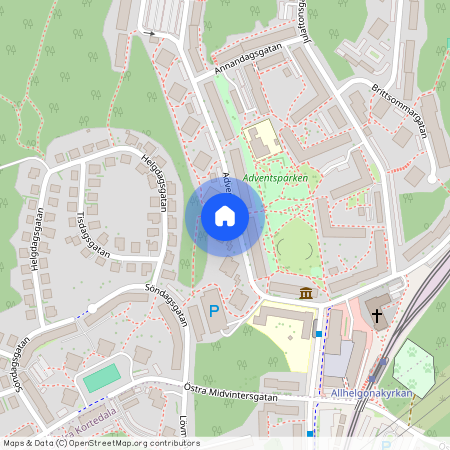 Norra Kortedala, Göteborg, Västra Götaland, Adventsvägen 8 .