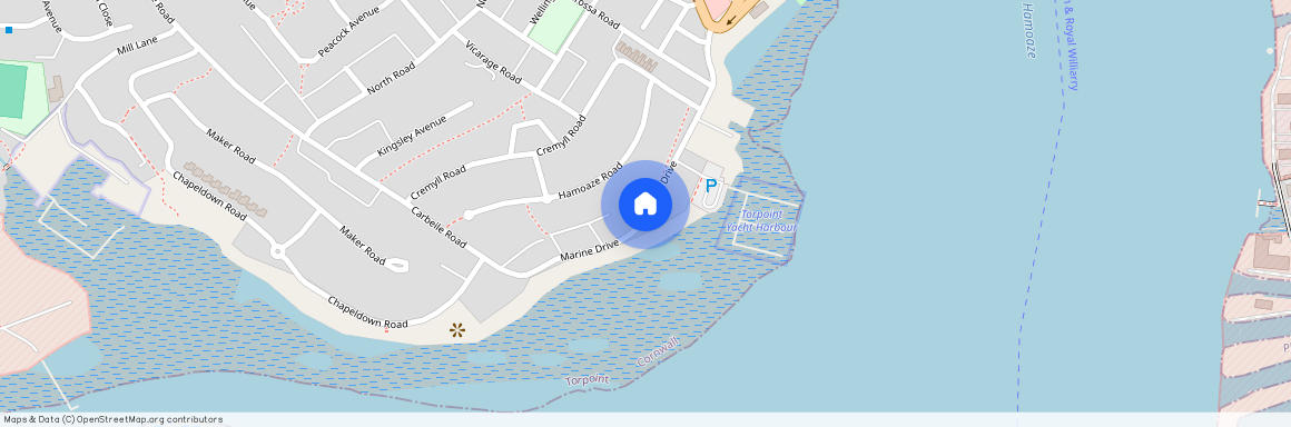 Marine Drive, Torpoint, Cornwall, PL11