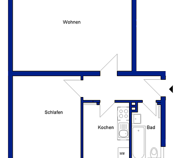 Modernisierte 2-Zimmer-Wohnung im Eichelkamp - Foto 2