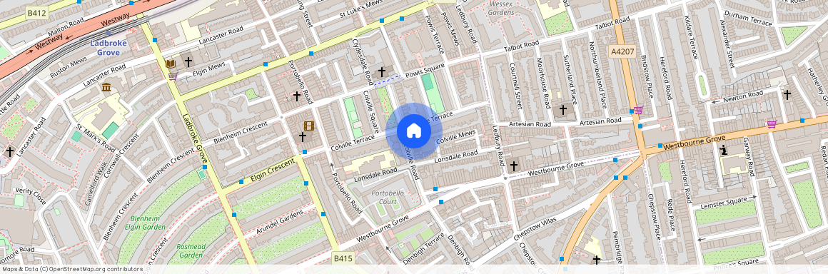 Colville Road, Notting Hill W11, London