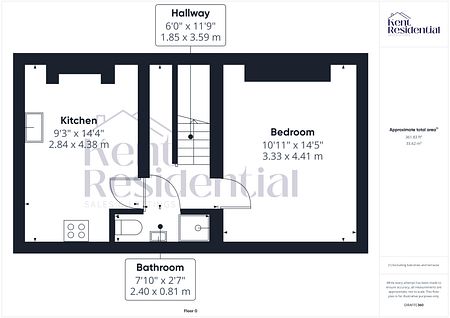 1 bed flat to rent in Burwood House, Maidstone, ME14 - Photo 3