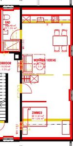 2.5 Zimmer, 47 m², 2. Stock - Foto 4