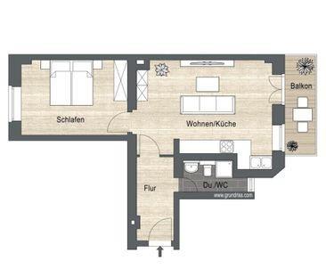 Zentral Wohnen mit Balkon I Tageslichtbad mit Dusche I moderne Einb... - Photo 1