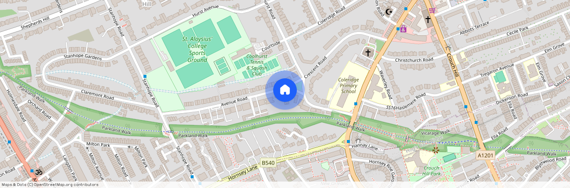 Modern 2 Bed, 2 Bath Apartment with Balcony, Gym & Parking N6 5DS Highgate, London