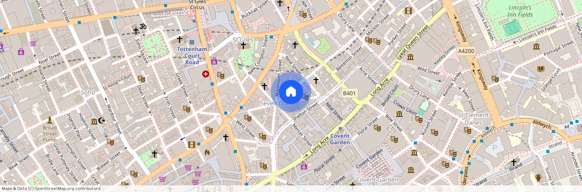 Shorts Gardens, Covent Garden, London, WC2H