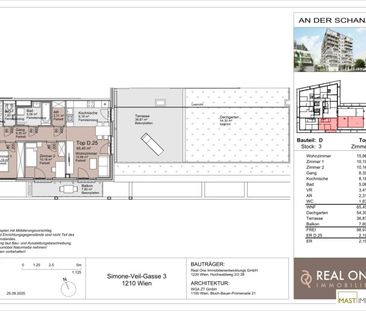 *Erstbezug* 3-Zimmer Wohnung im 3. OG mit 100qm Freifläche! - Bezie... - Photo 1