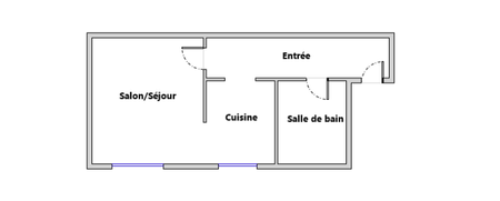 1 pièce - 21,92 m² - 2ème étage - Colocation non autorisée - Photo 2
