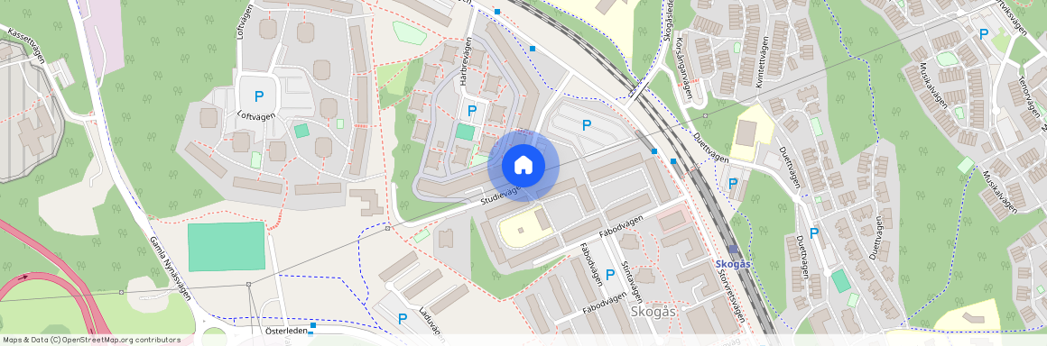 Studievägen, Skogås