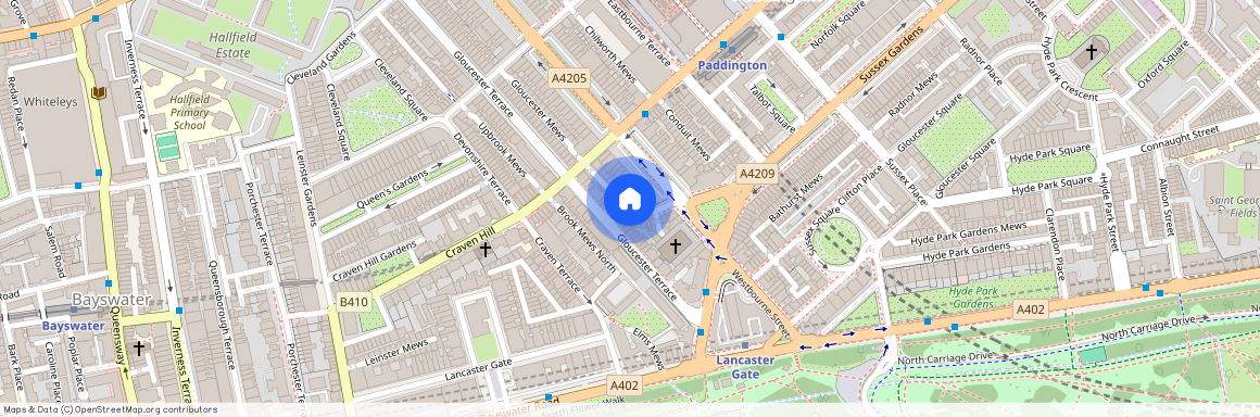 Westbourne Crescent, Lancaster Gate, W2 3DB, London