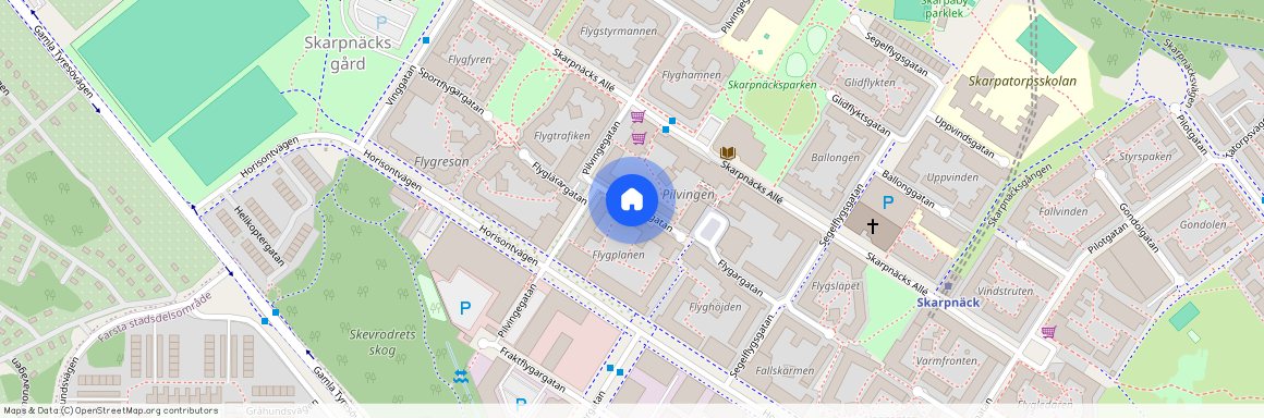 Flyghamnsgatan, Skarpnäck