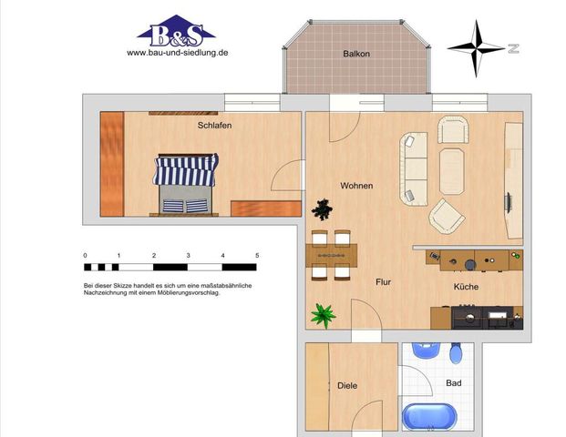 Wohnung für 2- nur mit WBS - Photo 1