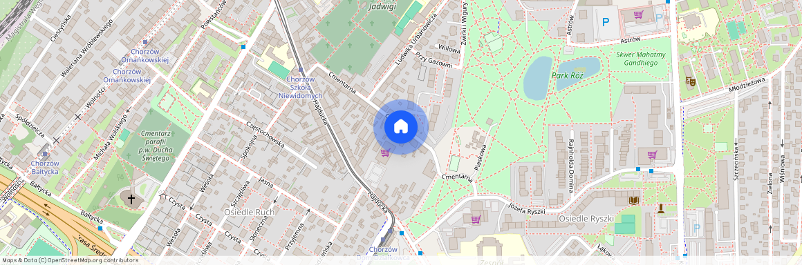 ul. Cmentarna, Centrum, Chorzów, śląskie