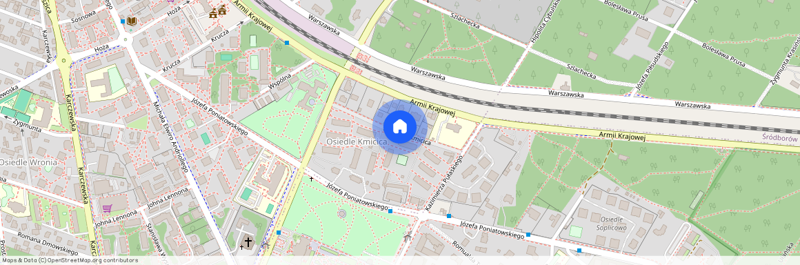 ul. Andrzeja Kmicica, Otwock, otwocki, mazowieckie