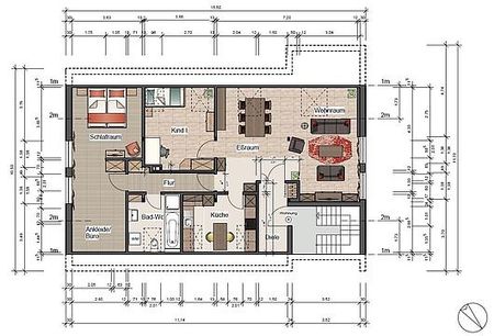 Gepflegte ca. 89 m² große DG-Wohnung mit großem Wohn-/Esszimmer, Tageslichtbad und PKW-Stellplatz - Photo 4