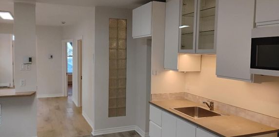 À louer 4 et demi entièrement rénové avec thermopompe, deux chambres fermées quartier tranquille - Photo 2