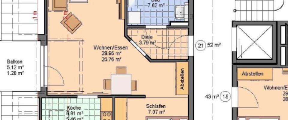 Moderne 1,5-Zimmer Seniorenwohnung mit Balkon in Leopoldshöhe - Foto 1