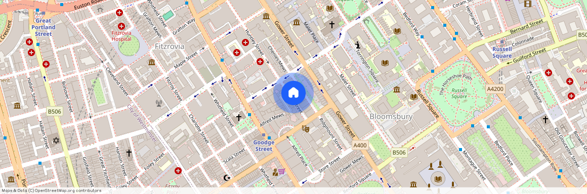 Ridgmount Gardens, London, Greater London, Bloomsbury, WC1E 7AU, Bloomsbury