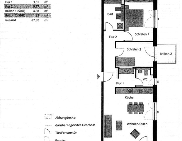 Möblierte, lichtdurchflutete 3-Zimmer-Wohnung - Photo 1