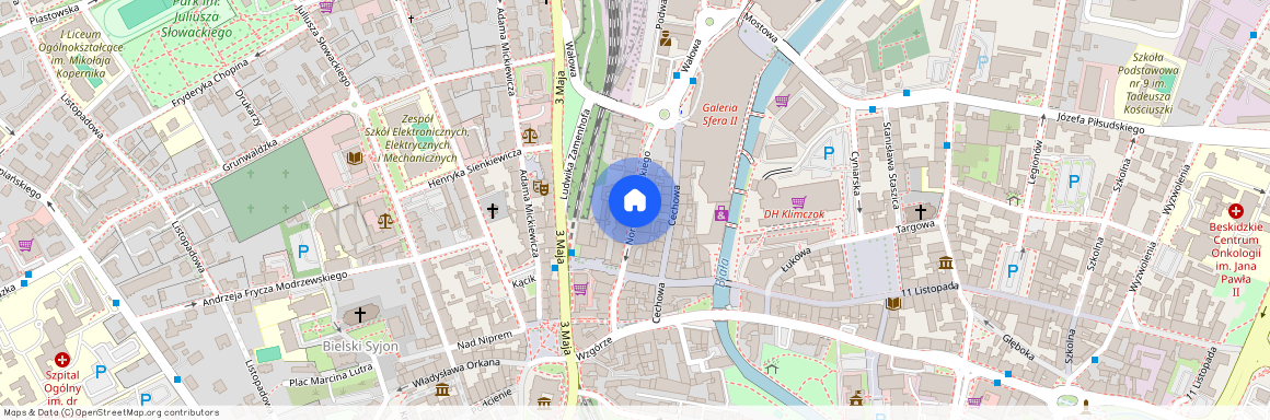 ul. Norberta Barlickiego, Śródmieście Bielsko, Bielsko-Biała, śląskie