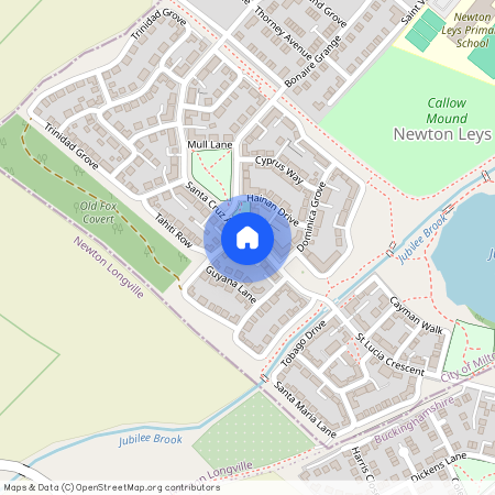 Santa Cruz Avenue, Newton Leys