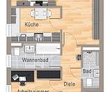 Renovierte 3-Zimmer-Wohnung mit Einbauküche in ruhiger und grüner Lage - Foto 1