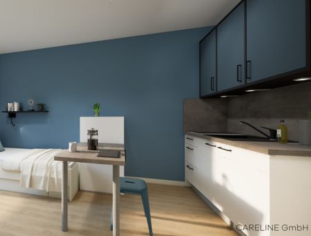 Smartes 1-Zimmer-Apartment für Studierende im Quartillion Wiesbaden - Photo 3