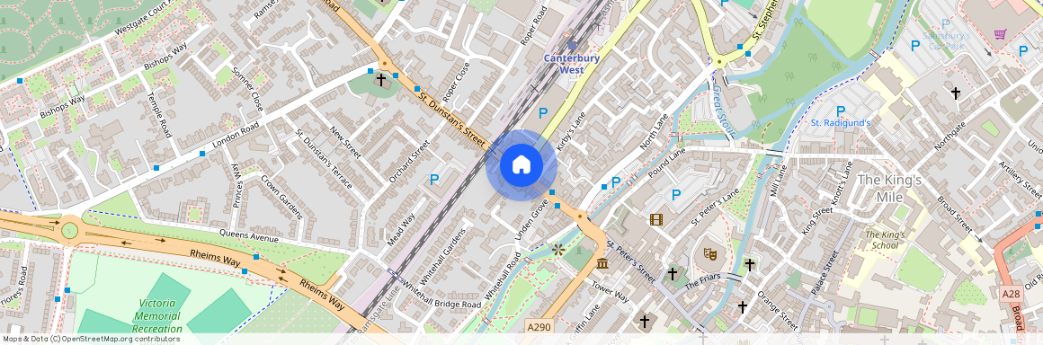 Station Road West, St Dunstans, Canterbury, Kent, CT2