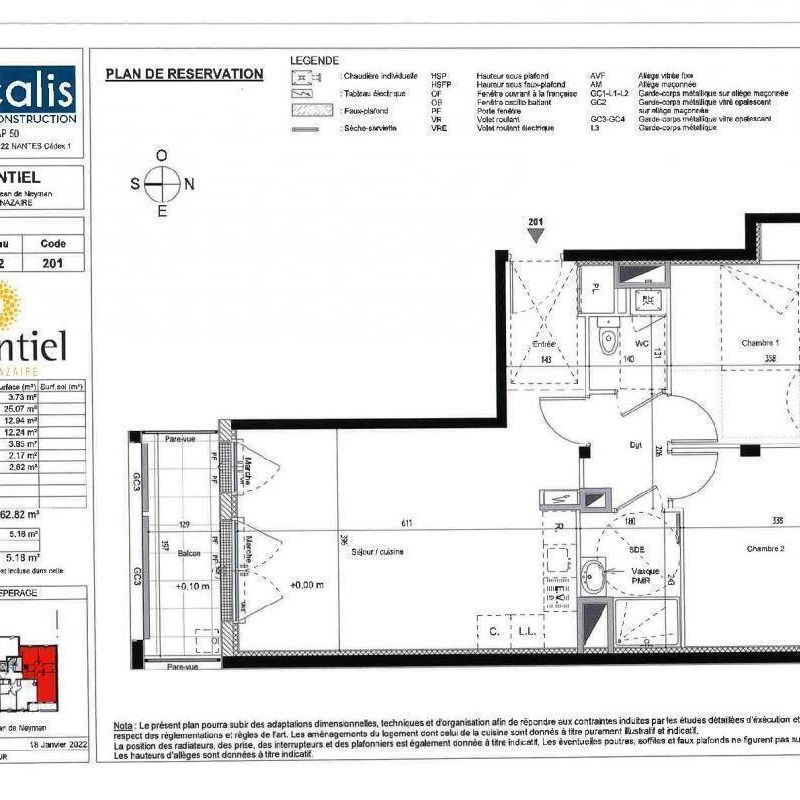 Appartement 3 pièces - - Photo 2