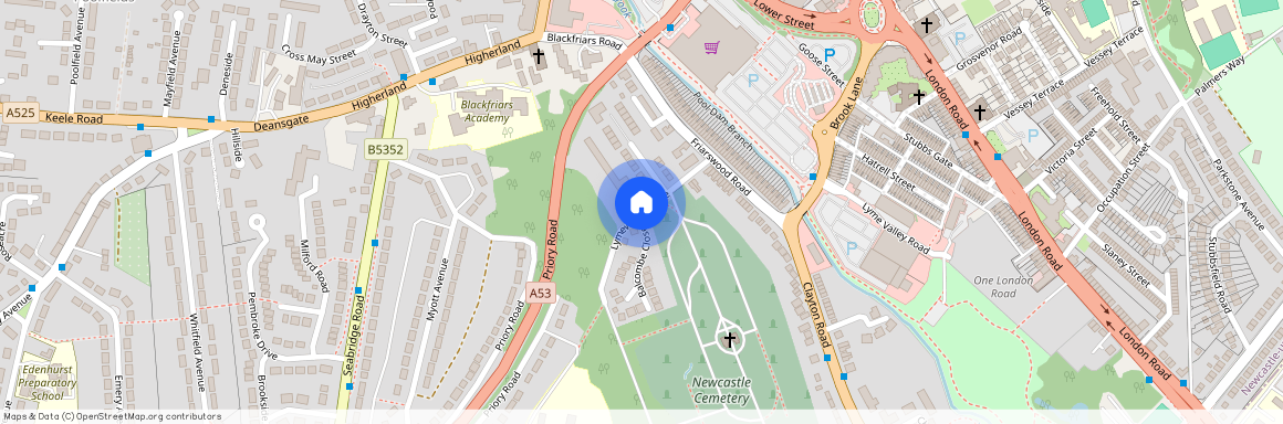 off Limewood Grove, Newcastle ST5