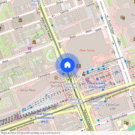 Warszawa, Śródmieście, Warszawa, Śródmieście, Aleja, Jana, Pawła, Ii