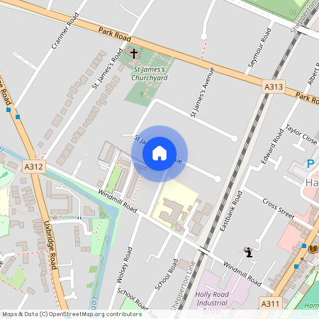 St. James's Avenue, Hampton Hill, Hampton, TW12