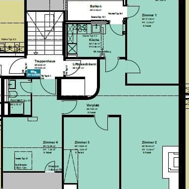 3.5 Zimmer, 92 m², 5. Stock - Photo 1