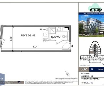 Location Appartement 1 pièce 21m² PALAISEAU 91120 - Photo 2