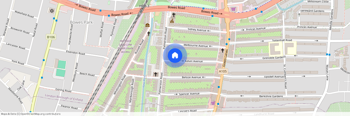Kelvin Avenue, Palmers Green, London N13