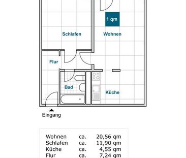 Perfekt für uns: 2-Zimmer-Wohnung mit Balkon und Dusche - Photo 4